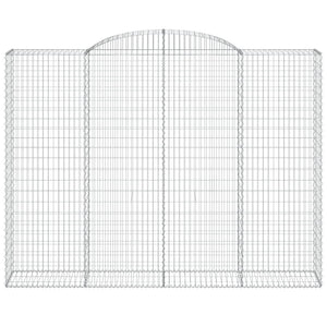Gabioner bågformade 11 st 300x50x220/240 cm galvaniserat järn