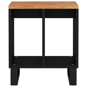 Sidobord 40x31x46 cm massivt akaciaträ och konstruerat trä