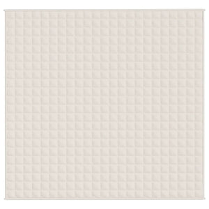 Tyngdtäcke gräddvit 220x235 cm 15 kg tyg