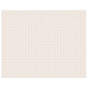 Tyngdtäcke gräddvit 235x290 cm 11 kg tyg