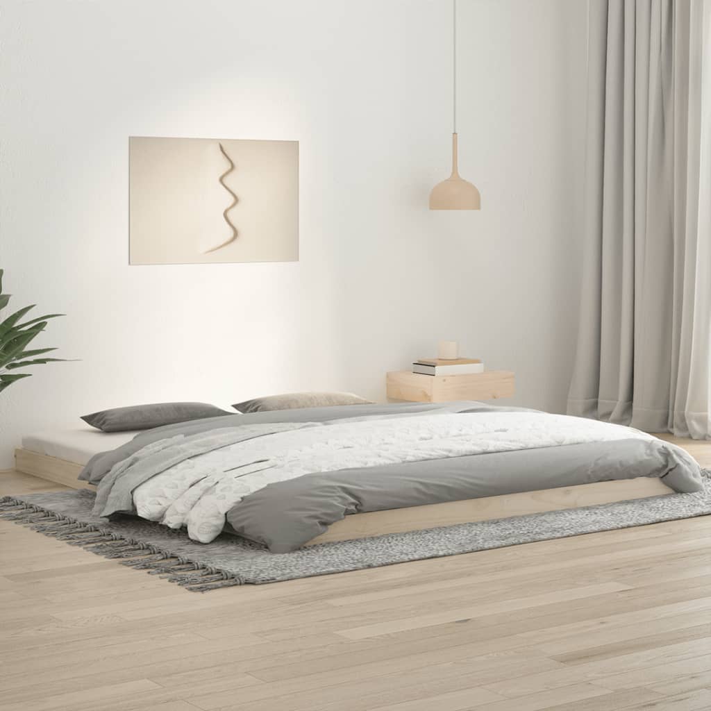 Sängram 180x200 cm massiv furu