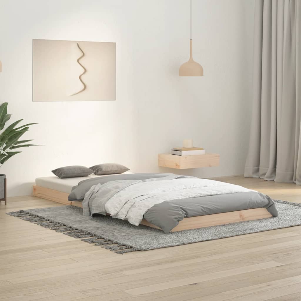 Sängram 90x200 cm massiv furu