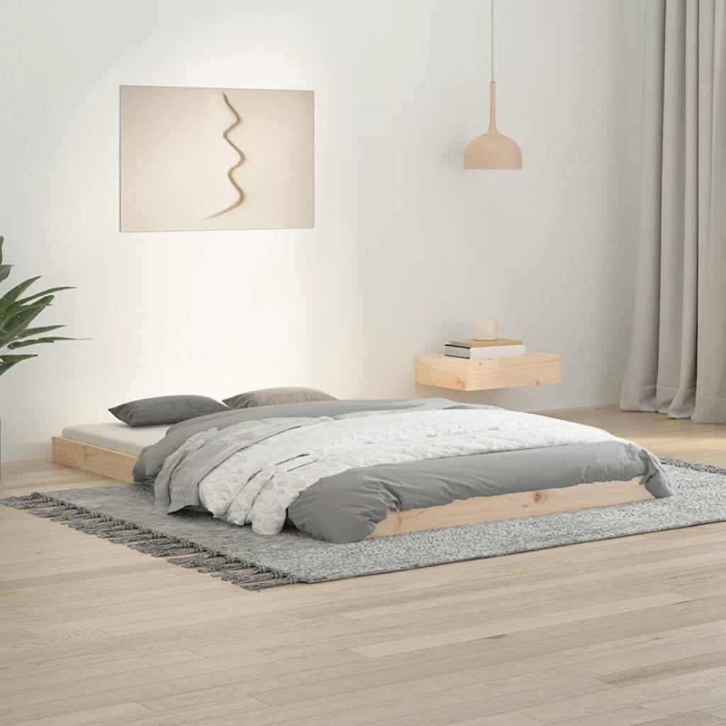 Sängram 120x190 cm massiv furu