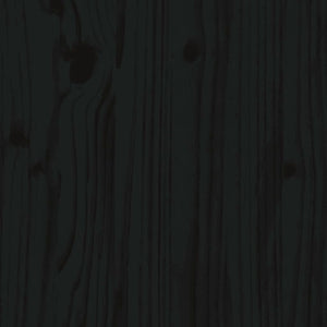 Skänk svart 110x40x78 cm massiv furu