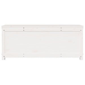 Förvaringslåda vit 110x50x45,5 cm massiv furu