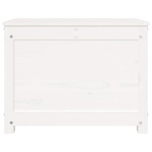 Förvaringslåda vit 60x32x45,5 cm massiv furu