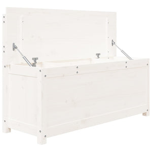 Bänk vit 110x41x76,5 cm massiv furu