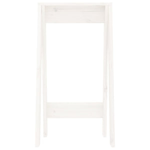 Pallar 2 st vit 40x40x75 cm massiv furu