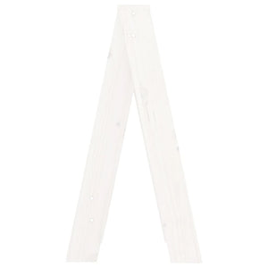 Pallar 2 st vit 40x40x75 cm massiv furu