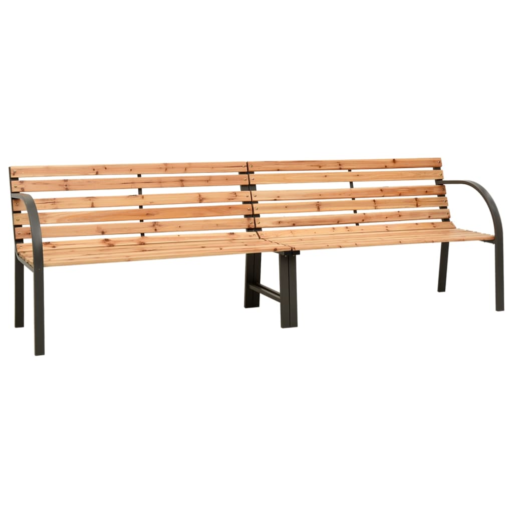 Dubbelbänk 225 cm massivt granträ