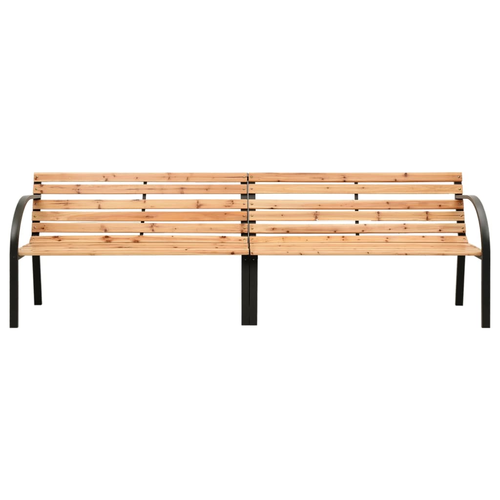 Dubbelbänk 225 cm massivt granträ