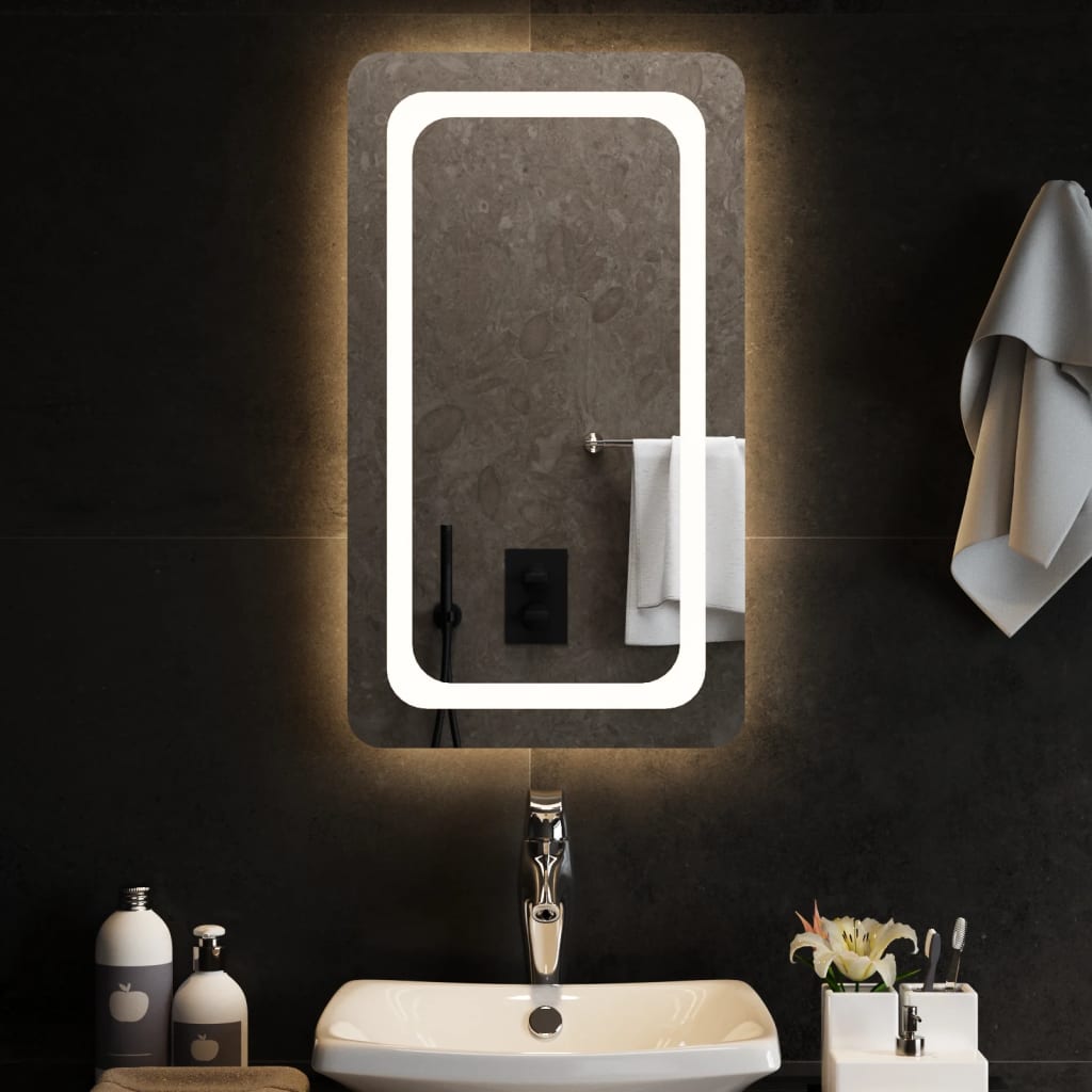 Badrumsspegel LED 40x70 cm