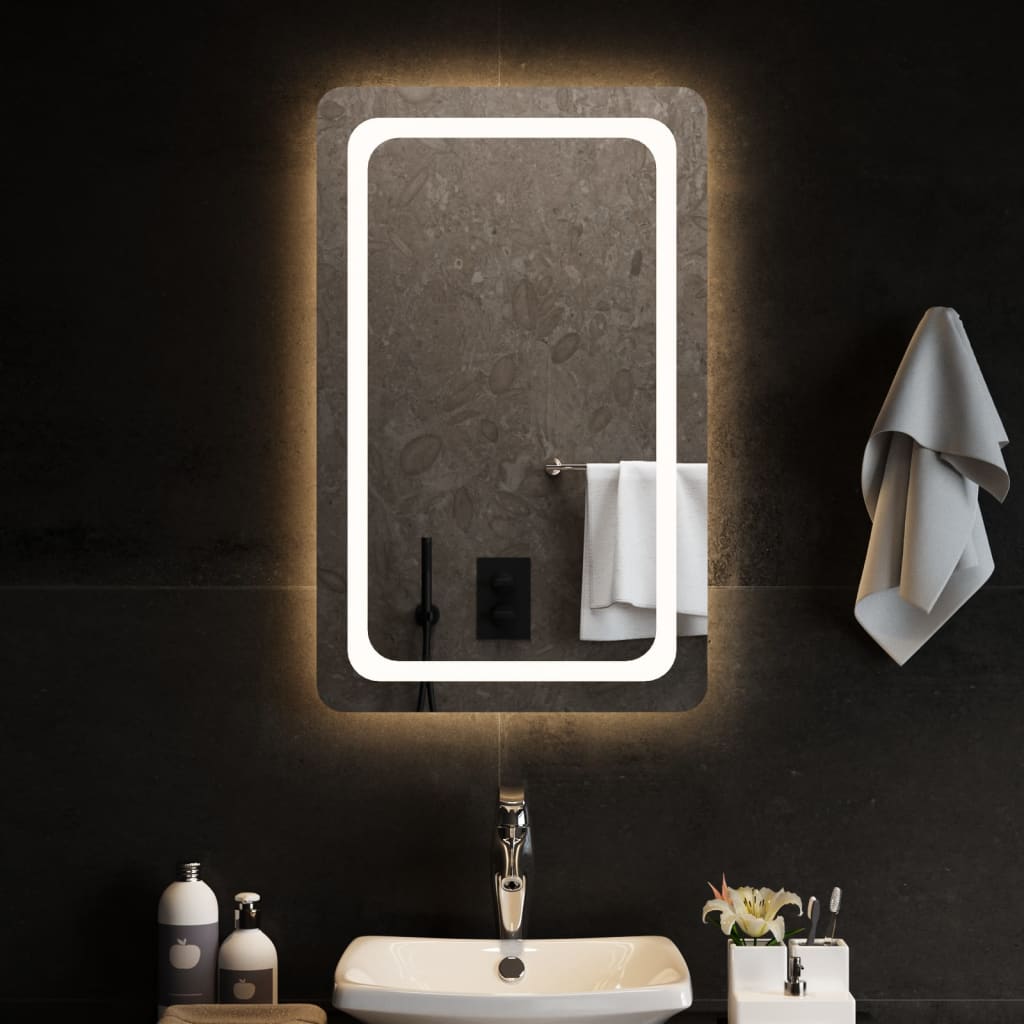Badrumsspegel LED 50x80 cm
