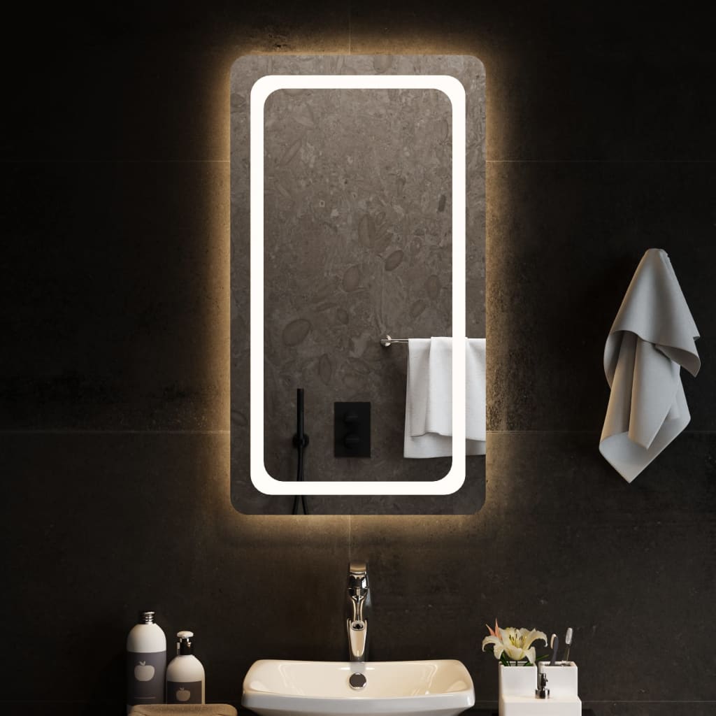 Badrumsspegel LED 50x90 cm