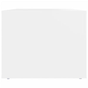 Soffbord vit 80x50x40 cm konstruerat trä