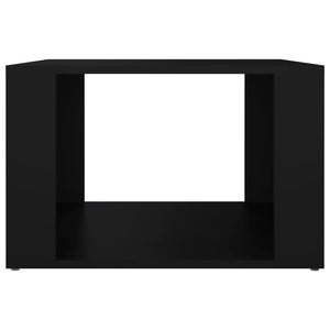 Sängbord svart 57x55x36 cm konstruerat trä