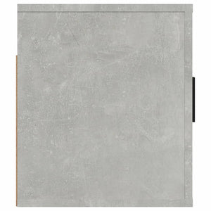 Väggmonterat tv-bänk betonggrå 80x34,5x40 cm