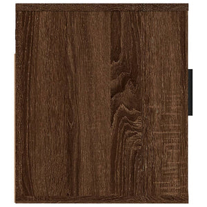 Väggmonterad tv-bänk brun ek 40x34,5x40 cm