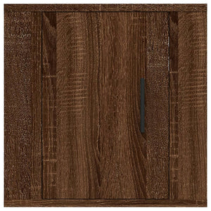 Väggmonterade tv-skåp 2 st brun ek 40x34,5x40 cm