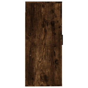 Väggmonterad tv-bänk rökfärgad ek 40x34,5x80 cm