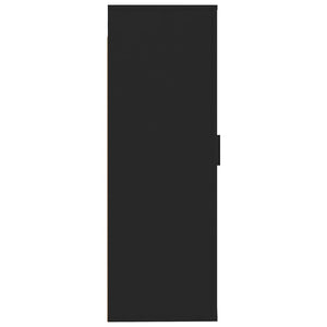 Väggmonterad tv-bänk svart 40x34,5x100 cm