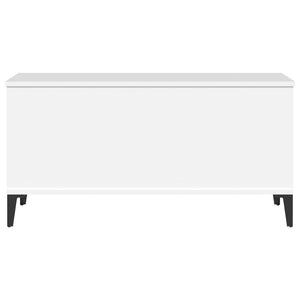 Soffbord vit 90x44,5x45 cm konstruerat trä