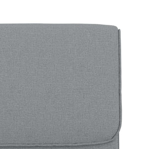 Loungestol ljusgrå 55x64x80 cm tyg
