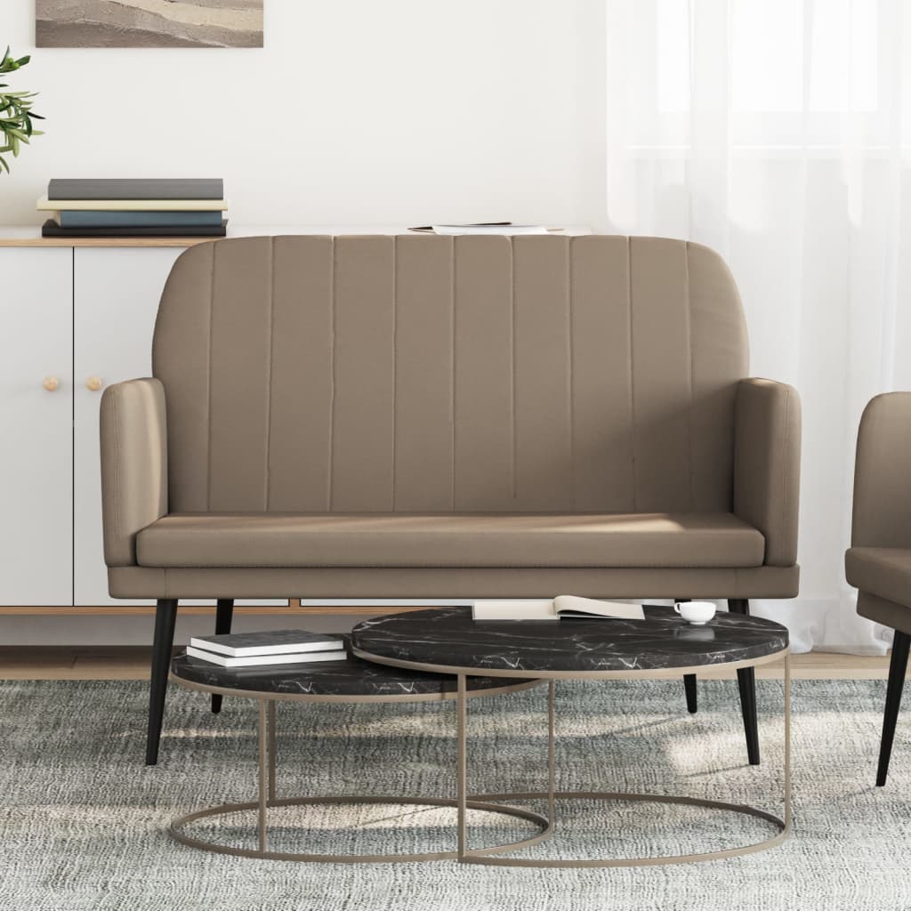 Bänk cappuccino 107x80x81 cm konstläder