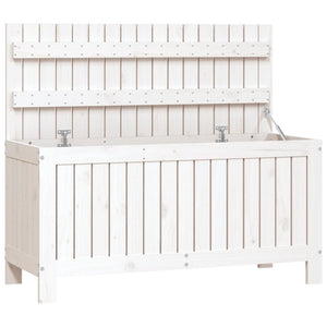 Dynbox vit 108x42,5x54 cm massiv furu