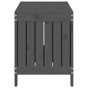 Dynbox svart 108x42,5x54 cm massiv furu