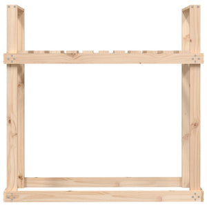 Vedställ 110x35x108,5 cm massiv furu