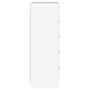 Byrå vit 60x36x103 cm konstruerat trä