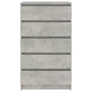 Byrå betonggrå 60x36x103 cm konstruerat trä