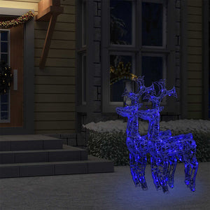 Juldekorationer ren 2 st 60x16x100 cm akryl