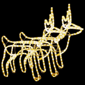 Renfigur 2 st ljusslinga varmvit 60x30x60 cm