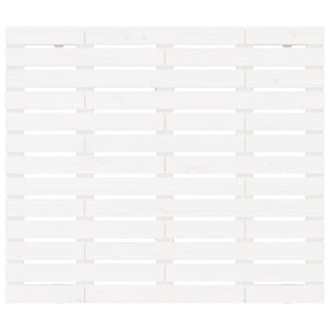 Väggmonterad huvudgavel vit 106x3x91,5 cm massiv furu