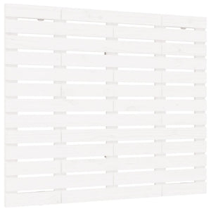 Väggmonterad huvudgavel vit 146x3x91,5 cm massiv furu