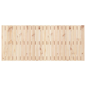 Väggmonterad huvudgavel 140x3x60 cm massiv furu
