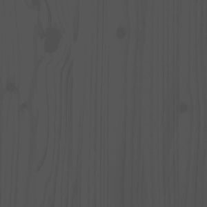 Väggmonterad huvudgavel grå 147x3x90 cm massiv furu