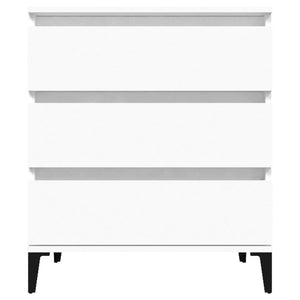 Byrå vit 60x35x70 cm konstruerat trä