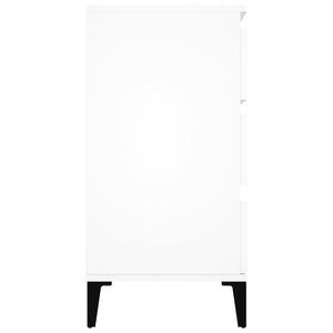 Byrå vit 60x35x70 cm konstruerat trä