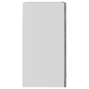 Väggskåp glas “Lyon” grå sonoma 40x31x60 cm konstruerat trä