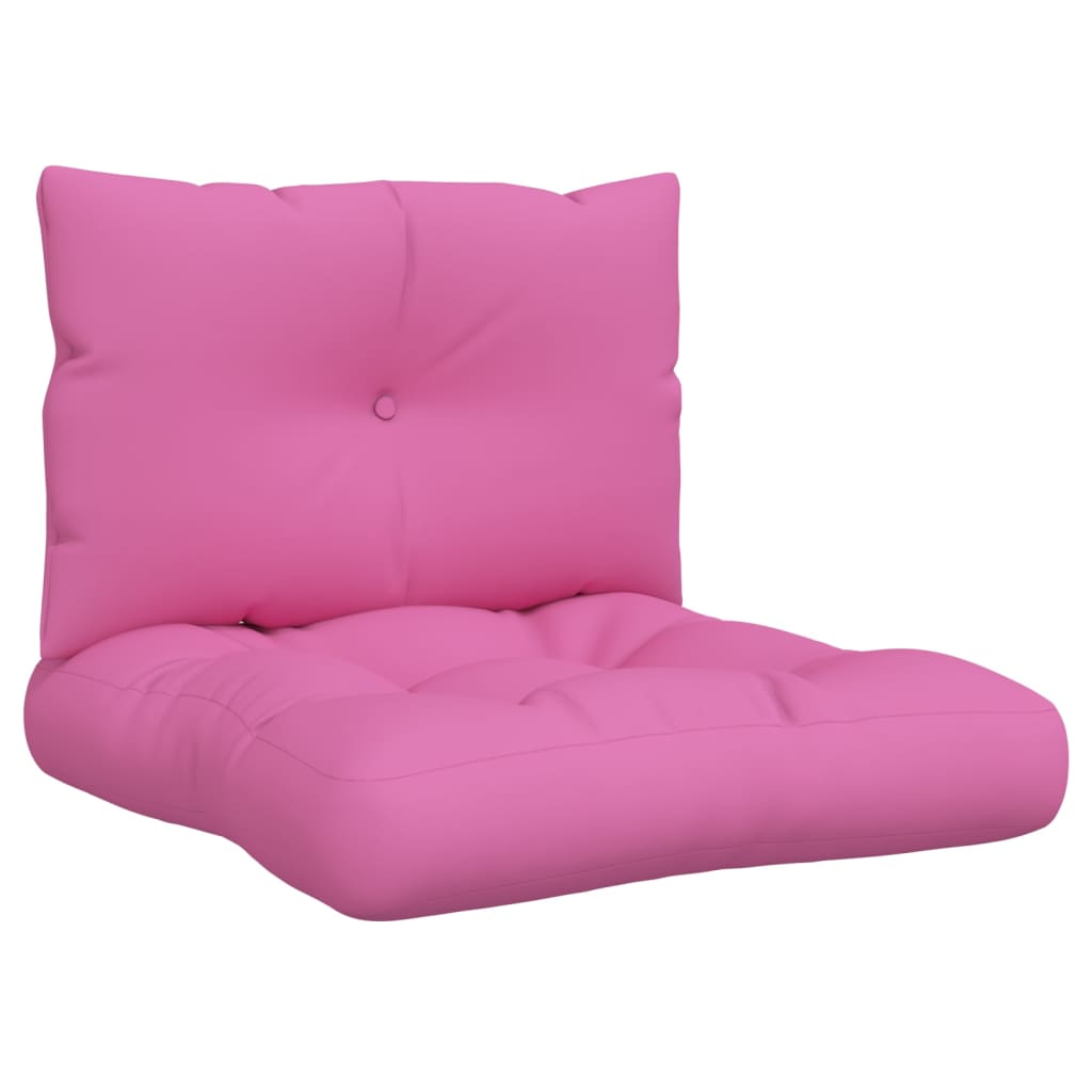 Dynor till pallsoffa 2 st rosa Oxford-tyg