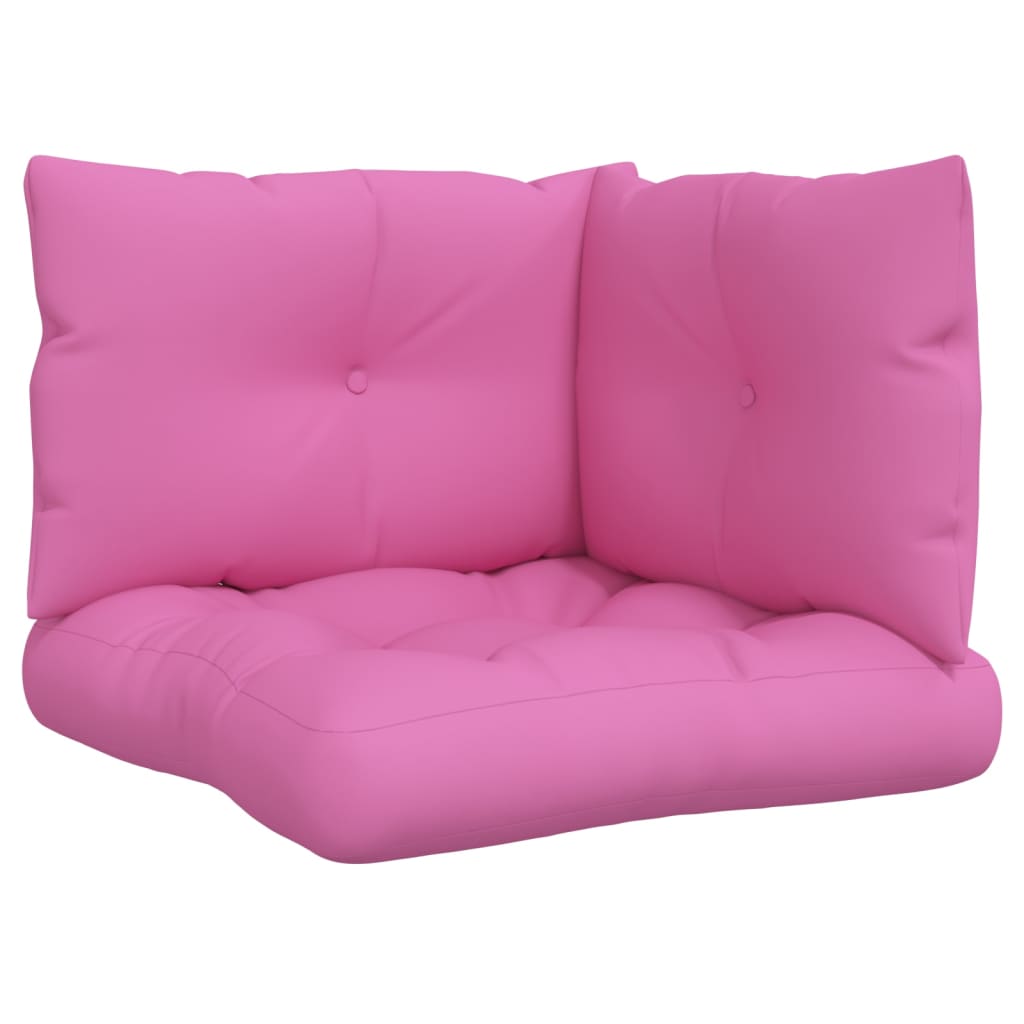 Dynor till pallsoffa 3 st rosa Oxford-tyg