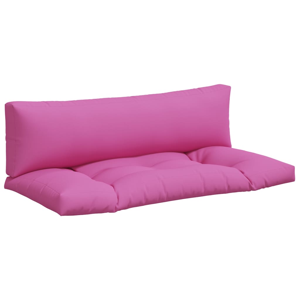 Dynor till pallsoffa 2 st rosa Oxford-tyg