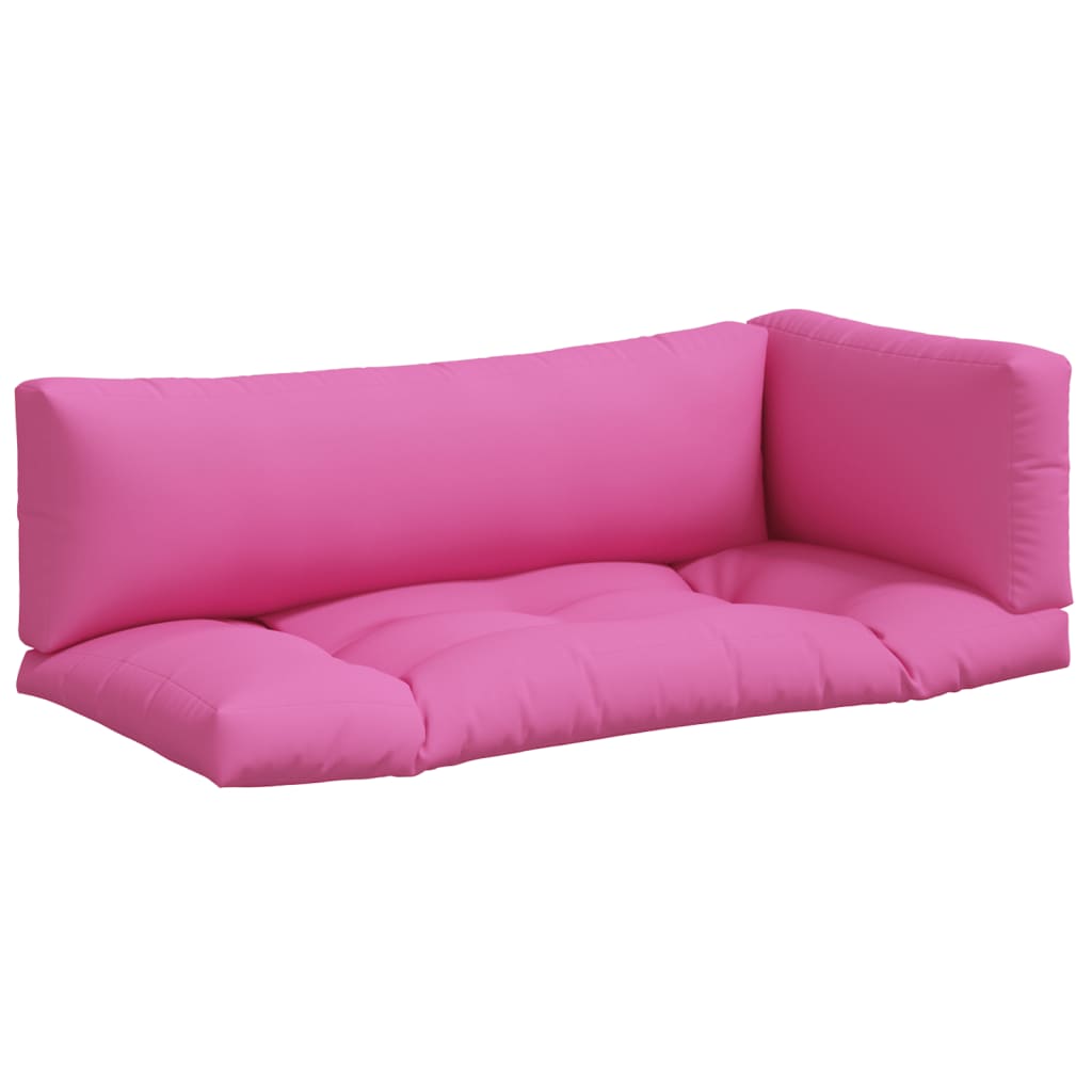 Dynor till pallsoffa 3 st rosa Oxford-tyg