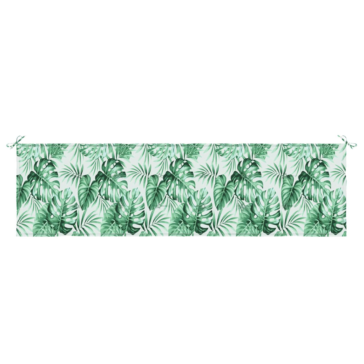 Bänk kudde Oxford Tyg Bladmönster 180 x 50 x 3 cm