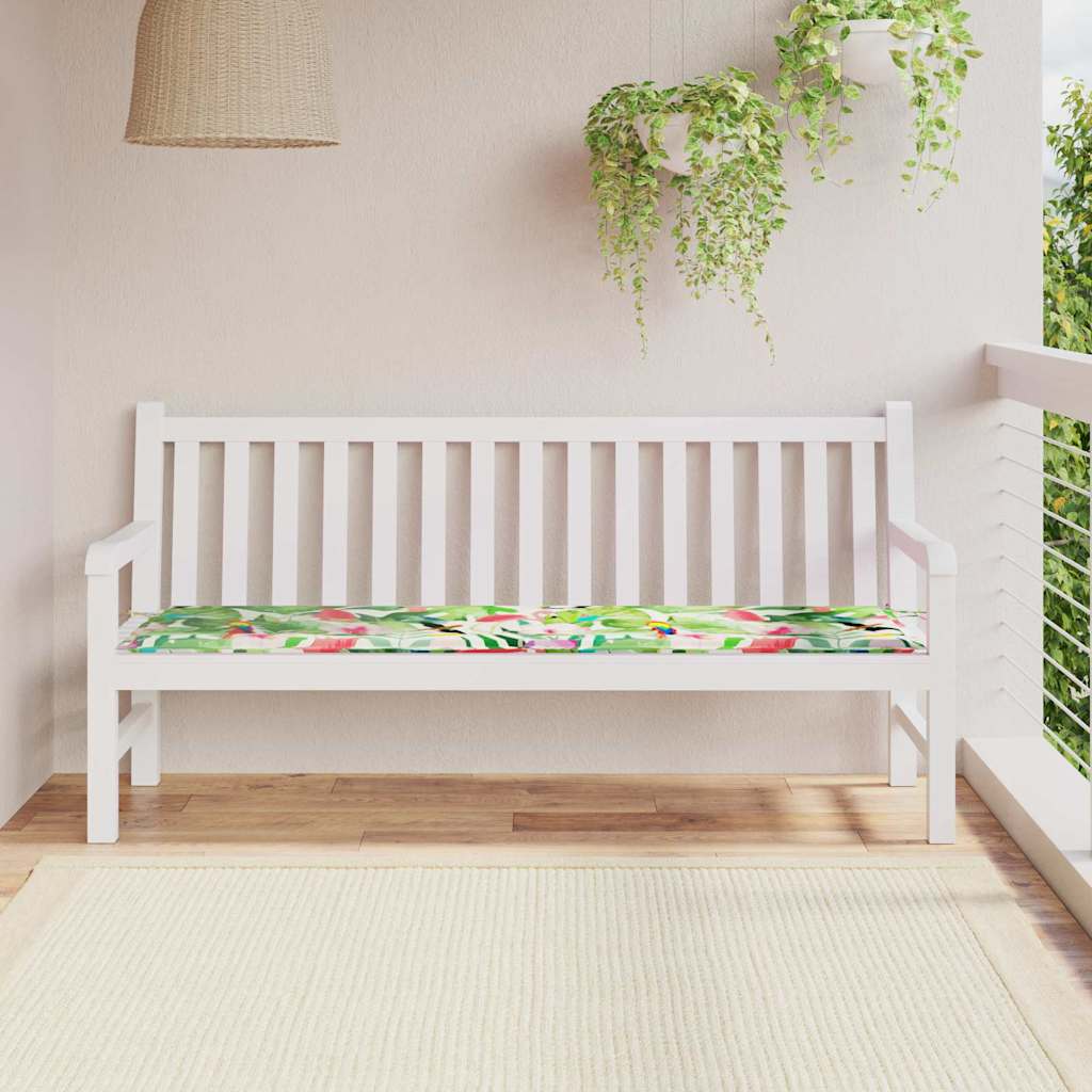 Bänk kudde Oxford Tyg Flerfärgsdesign 150 x 50 x 3 cm