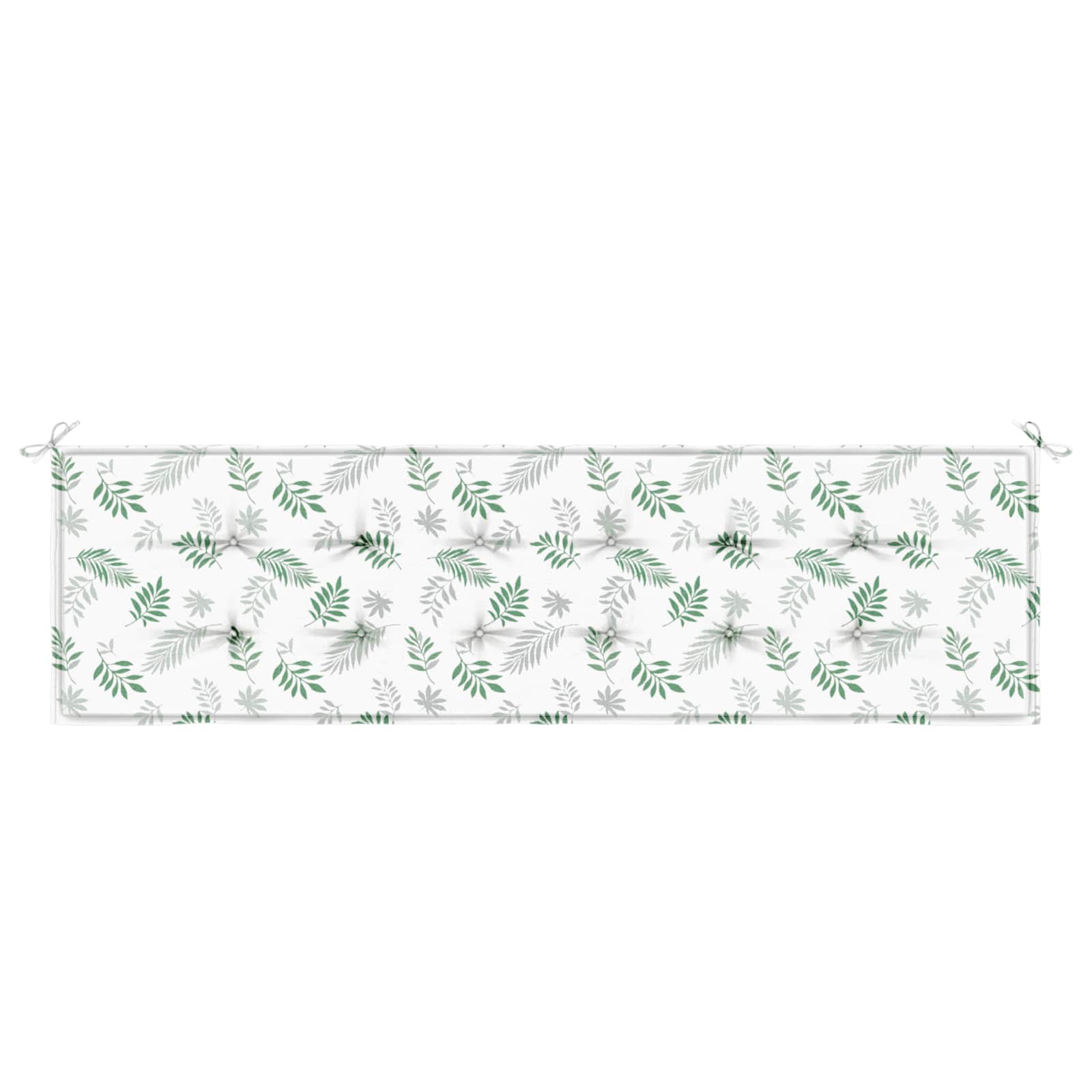 Bänk kudde Oxford Tyg Bladdesign 150 x 50 x 3 cm