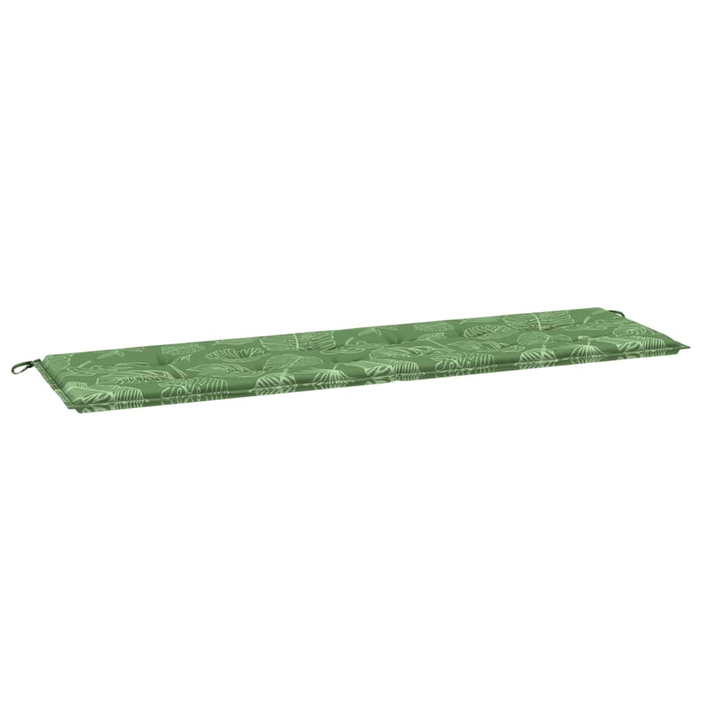 Bänk kudde Oxford Tyg Bladdesign 150 x 50 x 3 cm
